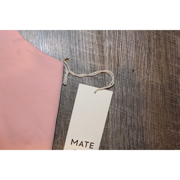 MATE THE LABEL ORGANIC STRETCH RACERBACK TANK PINK NWT - Picture 2 of 4